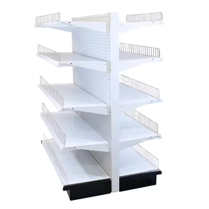 Étagères double face pour supermarchés Étagères épaissies en métal acier à hauteur de couche réglable pour la vente au détail en magasin - Product Image 5