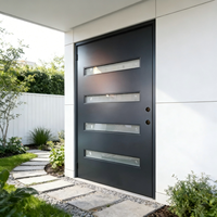 XIYATECH Portes en bois massif écologiques avec verre, style traditionnel américain de luxe, pour villas et chambres à coucher, vente en gros