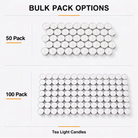 Lot de 100 bougies chauffe-plat en cire de paraffine sans parfum et sans fumée, en forme de cœur, avec une durée de 8 heures, pour la décoration de la maison et les anniversaires