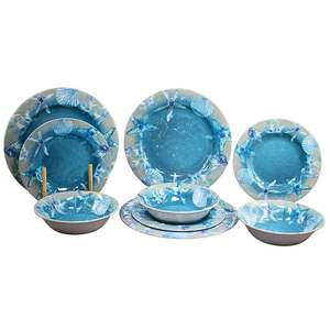 <span class=keywords><strong>Vajilla</strong></span> de <span class=keywords><strong>Melamina</strong></span> Mate con Tema Oceánico de Verano 2026, Juego de 12 Piezas, Plato y Tazón con Diseño de Estrella de Mar Azul, <span class=keywords><strong>Vajilla</strong></span> Personalizada - Product Image 4
