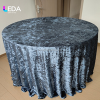 Nappe en tissu LEDA de haute qualité, réutilisable, moderne, multicolore, en velours diamant brillant, en PE, personnalisable pour la décoration de mariage