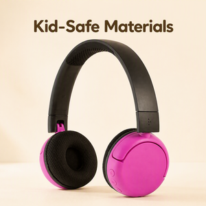 Elegantes auriculares Bluetooth para juegos para niños, auriculares de estilo supraaural con micrófono, función ANC para clases en línea y juegos de PC - Product Image 1