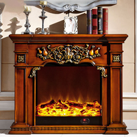 Cheminée électrique encastrée à la flamme simulée Décoration de la maison Noyaux de cheminée décoratifs Armoires d'ornement de cheminée personnalisées