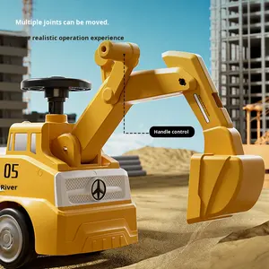 Escavatore Cavalcabile per Bambini in Plastica ABS 2026, Grande Dimensione, Veicolo da Costruzione per Esterni, Giocattolo per Bambini - Product Image 4