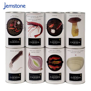 Boîte d'emballage cylindrique en carton kraft pour capsules de gel alimentaire à base de plantes, conception personnalisée, recyclable, tube en papier pour poudre de protéines - Product Image 2