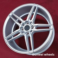 Rines de Aleación de Aluminio Modificados para Automóviles Fit Liwei Ge Rui Ling Yue BYD Tiida Sail Rena, 17 Pulgadas, PCD 4x100/114.3, ET42, Acabado Plateado