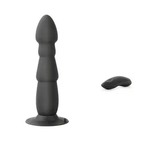 Vibrador anal grande sem fio, plugue anal com controle remoto para pênis