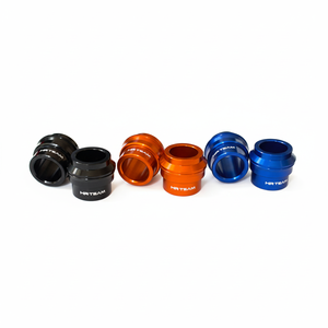 Per KTM SX-F 525 03-07 distanziatori ruota posteriore 20mm & 15mm rosso cromato in lega/alluminio - Product Image 1