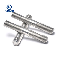 Perno de Doble Extremo de Acero Inoxidable 304 DIN938, Resistente a la Corrosión, M6-M20, para Ingeniería Mecánica