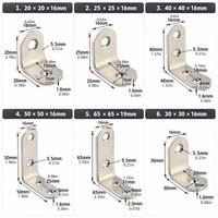Connecteur d'angle droit moderne en acier inoxydable à 90 degrés pour étagères en bois, meubles et armoires – Montage facile, multi-usages