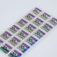 Étiquettes holographiques anti-contrefaçon personnalisées - Autocollants en feuille d'or UV imperméables pour ordinateur, appareil photo, étui de téléphone, emballage