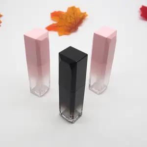 Factory Directly Supplier Pink Color Facial Cleanser Custom Logo Lip Gloss Tubes Beauty Abs Lipgloss Private Label Tubes