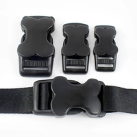 Sangle à boucle en plastique Bouton en forme d'os Sangles en nylon avec boucles à dégagement latéral rapide Clips pour collier de sac à dos bricolage