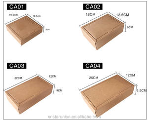 Özelleştirilmiş katlanabilir geri dönüşümlü el yapımı karton kutu kahverengi Kraft karton kutuları nakliye - Product Image 6