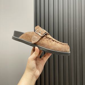 Mocasines de Cuero Genuino de Alta Gama al por Mayor de Fábrica con Puntera Cubierta y Suela Gruesa, Calzado Versátil Mueller - Product Image 4