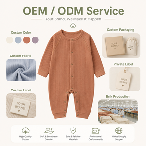 Tutina Primaverile per Neonati, Pigiama a Maniche Lunghe in Cotone Confortevole, <span class=keywords><strong>Tuta</strong></span> Intera per Bambini - Product Image 4