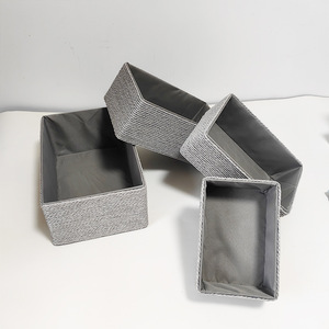 Organizzazione di contenitori per scaffali cassettiere cassettiere in legno di <span class=keywords><strong>vimini</strong></span> riciclato <span class=keywords><strong>cesto</strong></span> di conservazione in corda di carta - Product Image 5