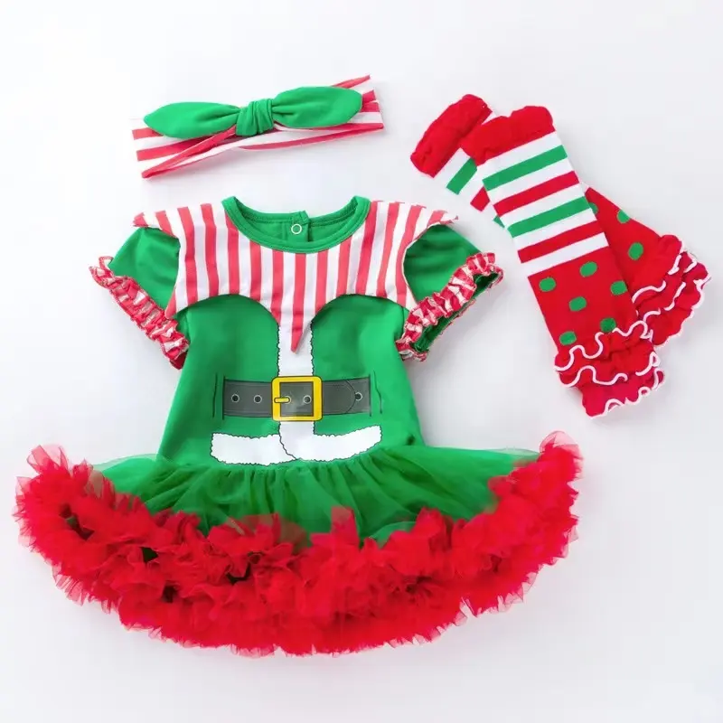 ชุดคอสเพลย์เจ้าหญิง,ชุดวันคริสต์มาสเด็กผู้หญิงถุงน่อง1 2ปีคริสต์มาส