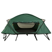 Tente de couchage automatique pour glamping, lit de tourisme imperméable à l'eau, toile compacte, pour camping, pour 1 à 2 personnes