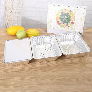 Recipiente de Alumínio de Grau Alimentício de 1100ML, Caixa de Almoço para Transporte com Tampa de Papelão - Product Image 4