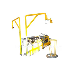 High quality PLC control galvanized wire Single Wire chain Link Fence Machine