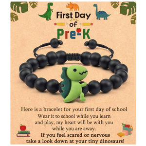 Bracelet décontracté dinosaure pour adolescents et enfants - Cadeau d'anniversaire Largeur de bracelet 10mm-19mm - Product Image 3