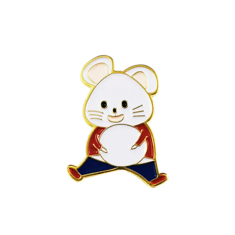 Kartun anime kustom logam kerah pin lencana pribadi lucu lapel pin anime hewan untuk tas pelajar pakaian