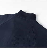 Sweat à capuche unisexe en molleton de coton personnalisé avec logo, de haute qualité, coupe oversize, avec fermeture éclair quart de tour, pour le golf, décontracté, uni, veste zippée