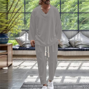 Camicia e pantaloni Casual comodi alla moda da uomo - Product Image 5