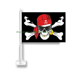 High quality Pirates 12x18 Car Flag Vehicle Window flag Durable for Outdoor Use - Great Gift Idea