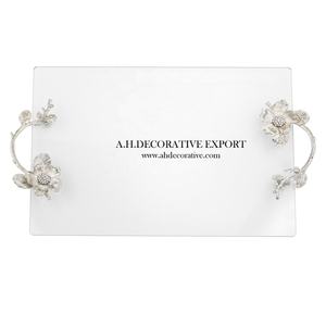 <b>Rectangular</b> Shape Mirror <b>Tray</b> for Jewelry Storage High Quality Metal Frame <b>Mirrored</b> <b>Tray</b> for Home Decorative <b>Tray</b> - Product Image 5