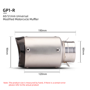 Tubo silenziatore universale da 60mm per tubo di scarico in acciaio inossidabile NINJA400 <span class=keywords><strong>650</strong></span> Z900 <span class=keywords><strong>Yamaha</strong></span> R1 R3 - Product Image 4
