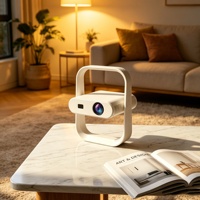 Mini projecteur intelligent HY370, WIFI 5G, BT portable, 300 ANSI lumens, 720P, Android 14, projecteur LCD, projecteurs de cinéma 4K pour la maison