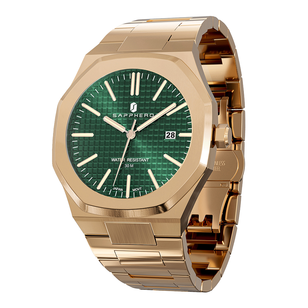 rose gold green