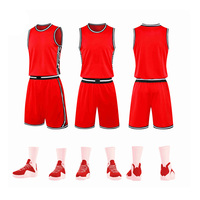 Débardeur de sport personnalisé double tissu polyester concevez votre logo maillot de basket-ball réversible