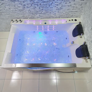 <span class=keywords><strong>Prix</strong></span> spécial Baignoire à remous 2 personnes Jakuzi Baignoire d'hydromassage Cascade Led Lumières Jaccuzis Intérieur - Product Image 2