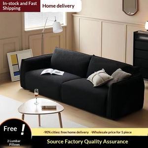 कपड़े सोफे आधुनिक सादगी फ्लैनेल कवर स्पंज छोटे अपार्टमेंट रहने वाले कमरे किराये के घर किराये के तीन-सीट वाले गर्म द्वीप - Product Image 5