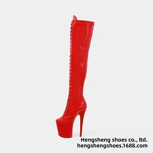 <span class=keywords><strong>Botas</strong></span> <span class=keywords><strong>de</strong></span> Pole Dance Europeas Americanas Transpirables e Impermeables con Cierre, <span class=keywords><strong>Plataforma</strong></span> Alta y Tacón <span class=keywords><strong>de</strong></span> 20cm para Invierno - Product Image 3