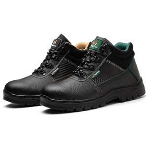 Zapatos de Seguridad para Hombre con Suela de Goma y PU Antideslizante y Antiaplastamiento para Protección Laboral en Obras y Fábricas - Product Image 1
