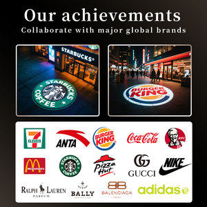 Logo personalizzato Gobo proiettore esterno impermeabile 40W-200W LED Display pubblicitario luci Stop freccia luce di avvertimento stand segno del negozio - Product Image 4
