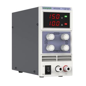 Alimentation électrique CC Wanptek Kps1510d 0-15V 0-10A réglable avec affichage numérique et contrôle de tension et de courant - Product Image 1
