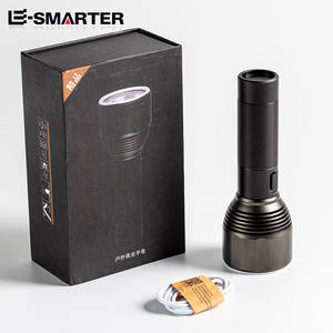 Lampe de travail étanche rechargeable 100 000 lumens, lanterne EDC, lampe torche tactique rechargeable, lampe de poche LED pour le camping et la randonnée - Product Image 2