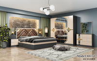 Ensemble de chambre à coucher complet de style turc classique économique, ensemble de meubles de chambre à coucher modernes de taille king