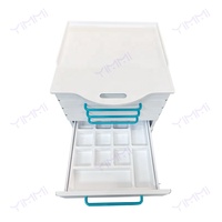 Yimmi Armoire dentaire atmosphérique simple 6 tiroirs Meubles mobiles Armoire latérale d'hôpital multifonctionnelle en acier inoxydable