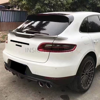 Diffuseur arrière en fibre de carbone pour Porsche Macan 2014+ – Kit de conversion de pare-chocs arrière avec feux stop et kit carrosserie
