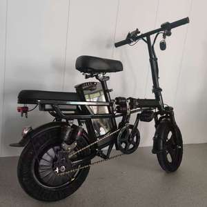 Bicicleta Eléctrica Plegable de 350W 15AH para Desplazamientos, 14 Pulgadas, 48v, Batería de Litio Extraíble, 20 MPH - Product Image 6