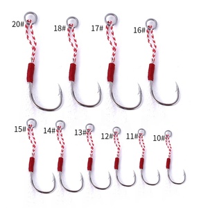 Bán buôn NEWUP 5 móc câu cá biển, mồi tôm kèm lông vũ - Product Image 4