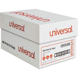 Papel Universal 91200 Multiusos 95-96 Brillante, 20 lb, 8.5x11, Blanco, 5000 Hojas/CT, Papel para Copiar de Alto Brillo 95-96 - Product Image 1