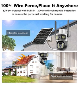 Outdoor Solar Cctv Camera 4g Sim Card Ptz PIR Detection Low Power Solar Cameras Solar Panel Battery <strong>Security</strong> Camera Waterproof - Product Image 4