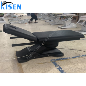 Kisen luxe moderne noir traitement médical Table de <span class=keywords><strong>Massage</strong></span> cosmétique Spa lit électrique 2 moteurs Salon de beauté du visage lit de cils pour <span class=keywords><strong>Sal</strong></span> - Product Image 4